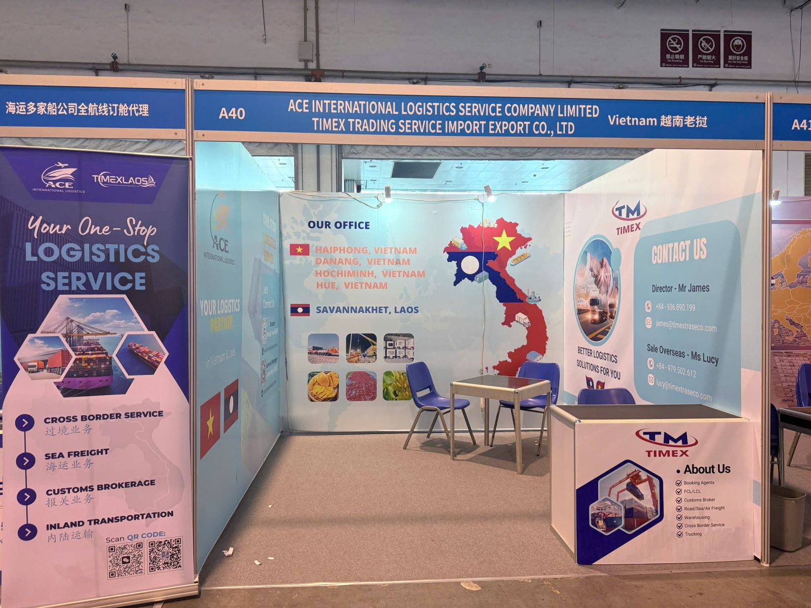 Gian hàng của Timex Traseco tại Hội chợ Logistics Quốc tế-Thanh Đảo 2025
